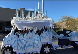 Arctic Wonderland golf cart parade decoration (1st place winner)