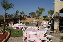 Simple Backyard Wedding setup