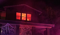 Faux Fire special effect for Halloween display