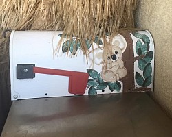 Custom hand painted mailbox