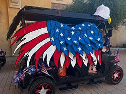 4th of July golf cart parade build (won 1st place)