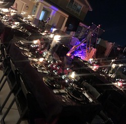 Halloween party event setup