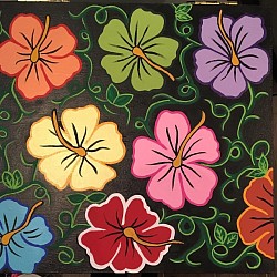 Painting of a cheer box