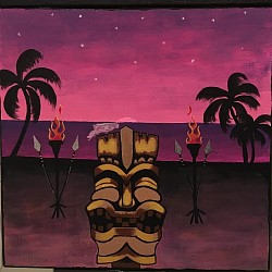 Painting of a cheer box