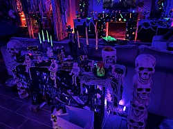 Interior Halloween setup