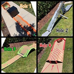 Mini golf holes 1-4