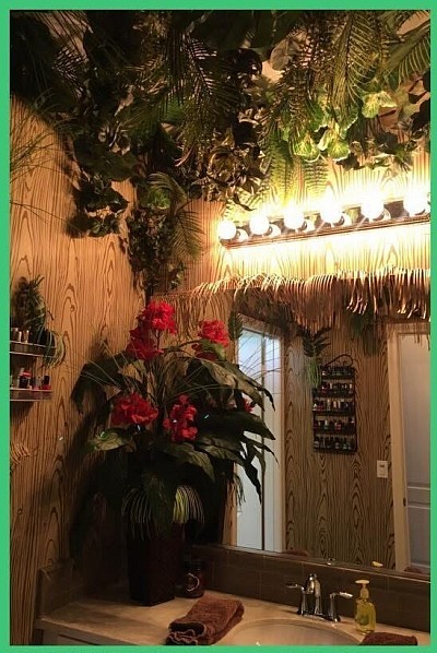 Custom tree bathroom