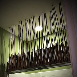 Custom bamboo bathroom decor