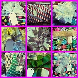 Gift wrapping and handmade bows