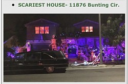 Scariest Halloween house award